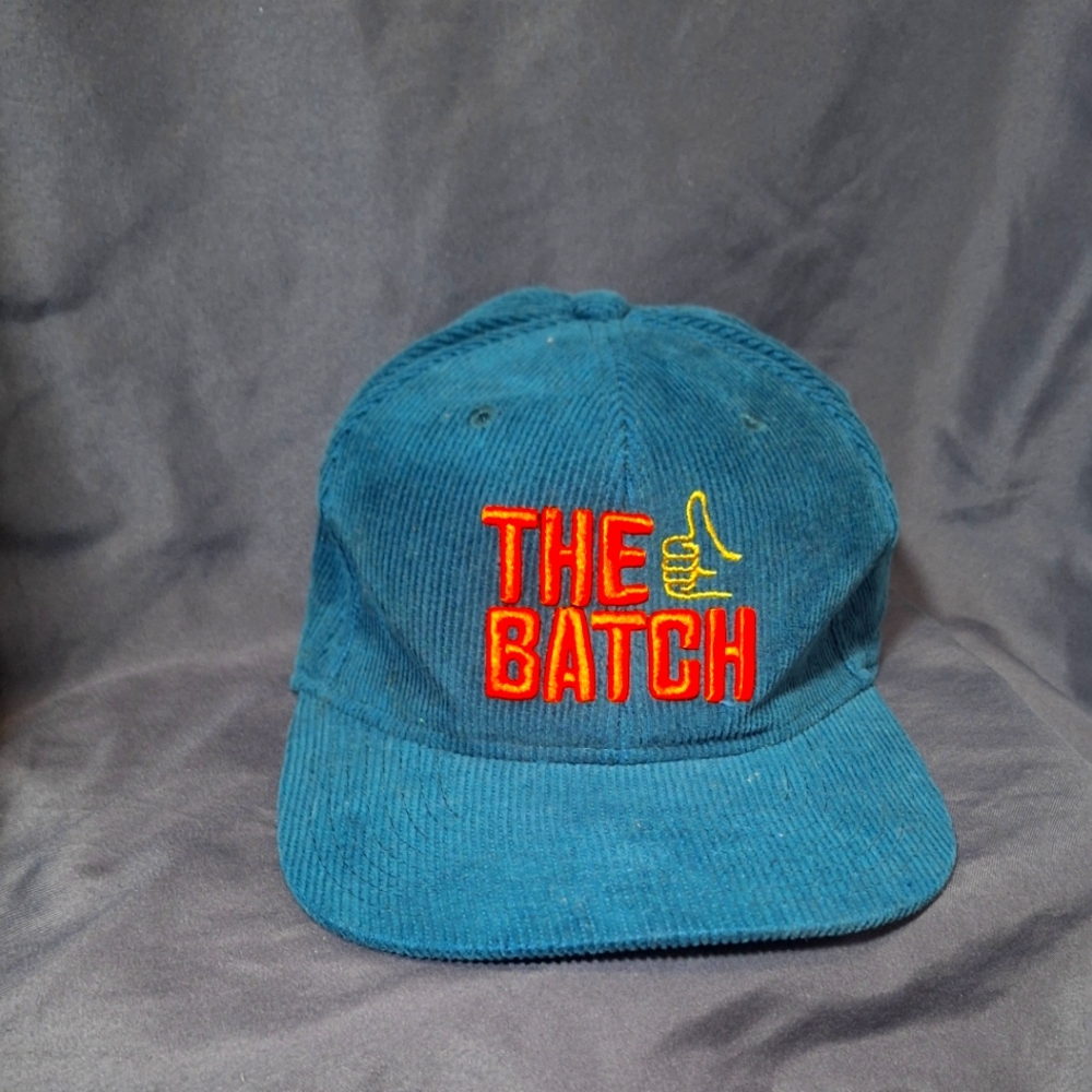 New The BATCH Teal Baseball Hat - Cap  Spell Out Cordury Snapback